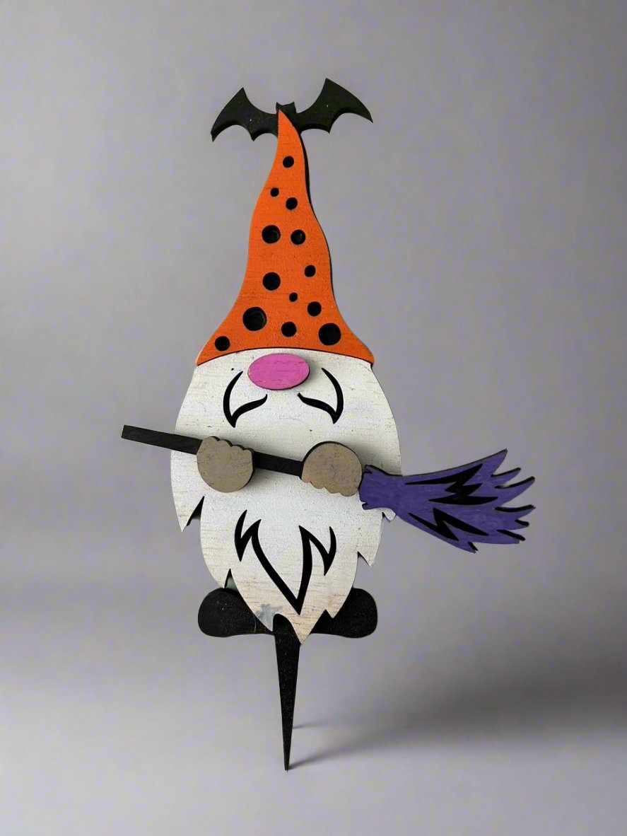 Gnome Halloween Garden Stakes #6