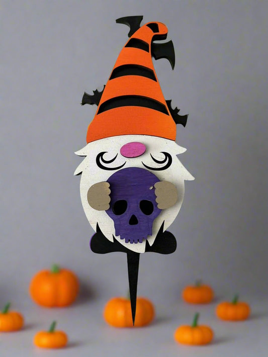 Laser-cut Gnome Halloween Garden Stakes #4