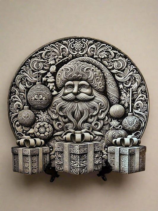 3D Santa Display for Wall or Mantel