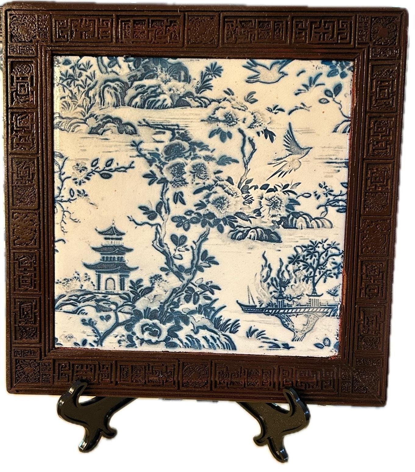 Decorative Hot Plates - Chinese Cobalt Blue and White