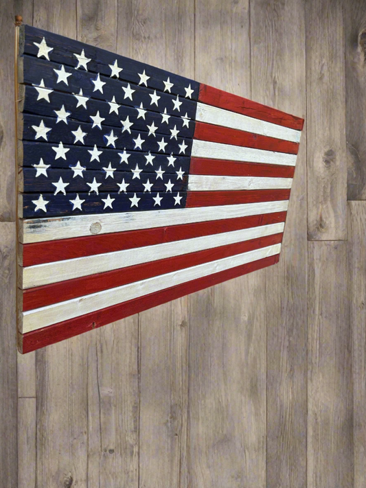 Rustic Wood Flag-Large