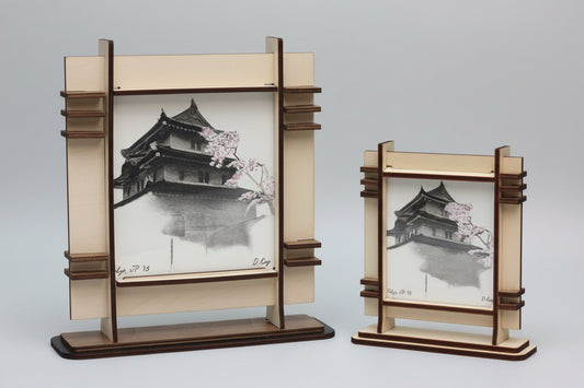 Kokyo Imperial Palace-Japan Wood Framed Ceramic Tile