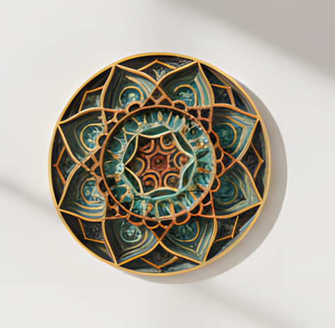Large Multi-layer "Lotus" Mandala Wall Decoration