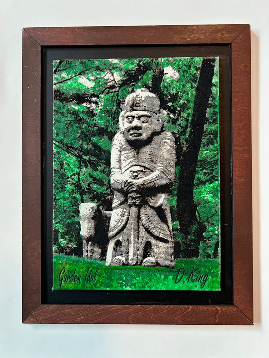 South Korean Garden Guardian Idol-Framed Canvas