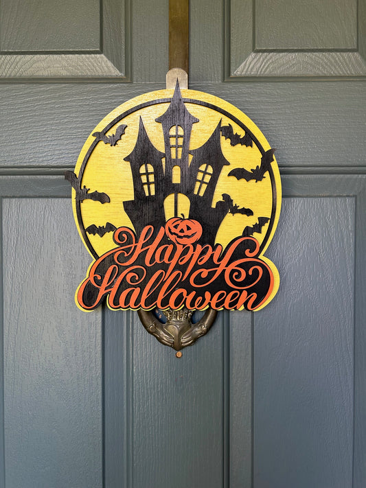 Halloween Door Sign - Haunted Castle